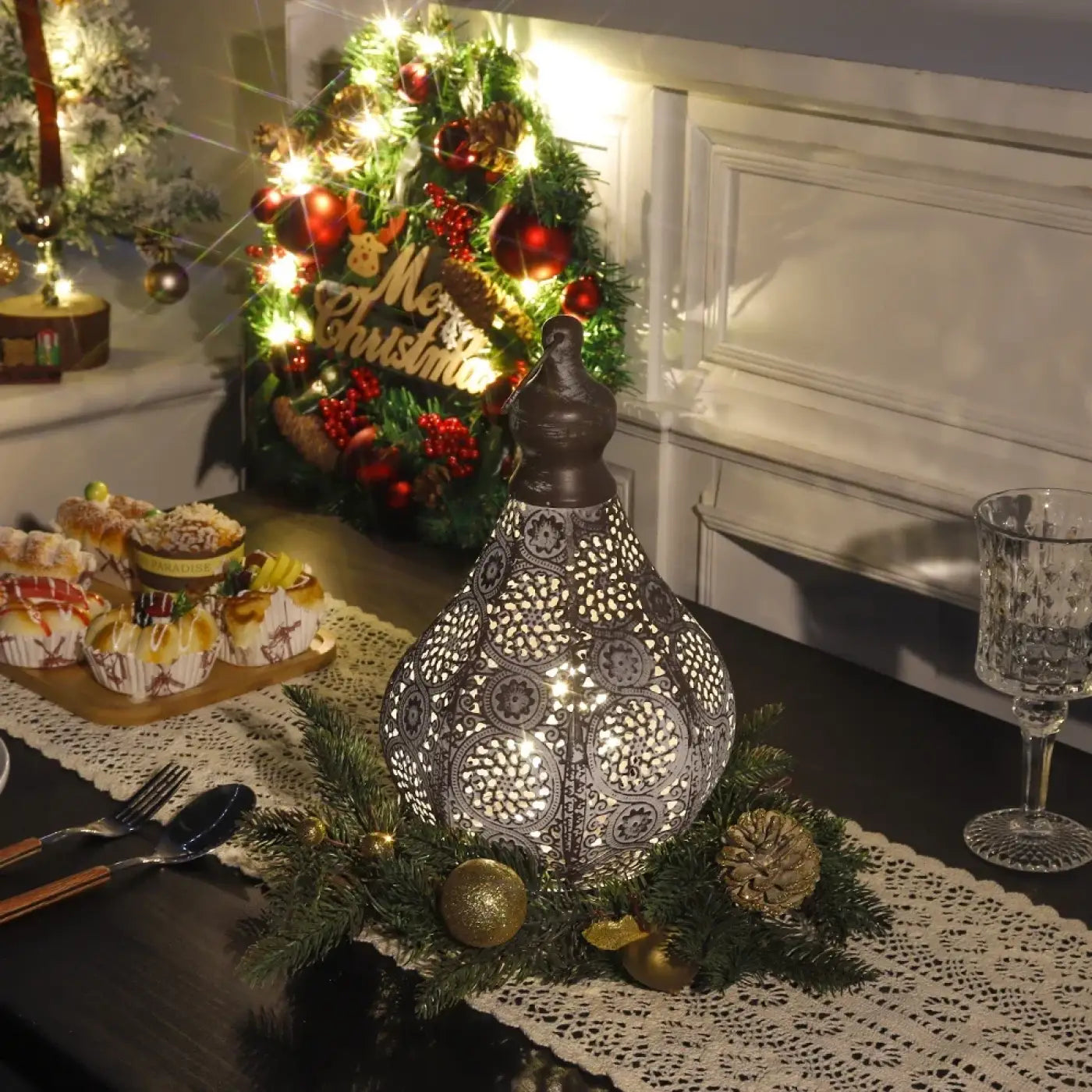 Lampe de Table Elegant en Metal - Zahra