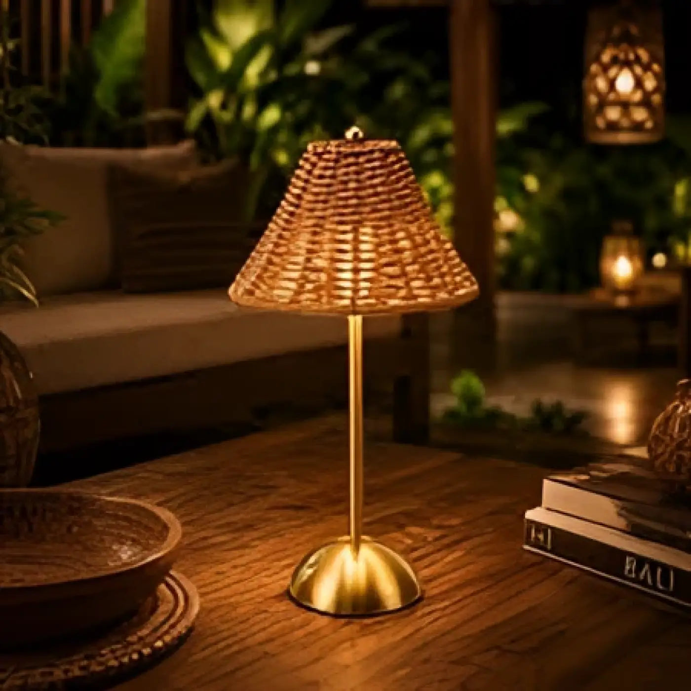 Lampe de Table en Rotin - Cannela
