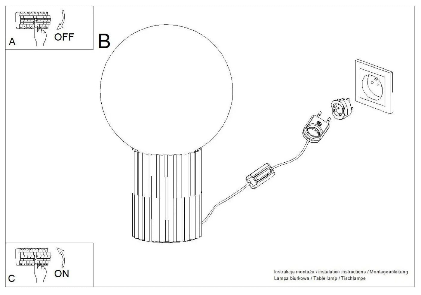 Lampe A Poser - Halo (Rouge Ochra)