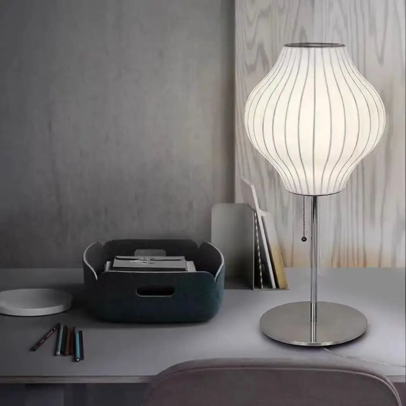 Lampe de Table en Metal - Plissy