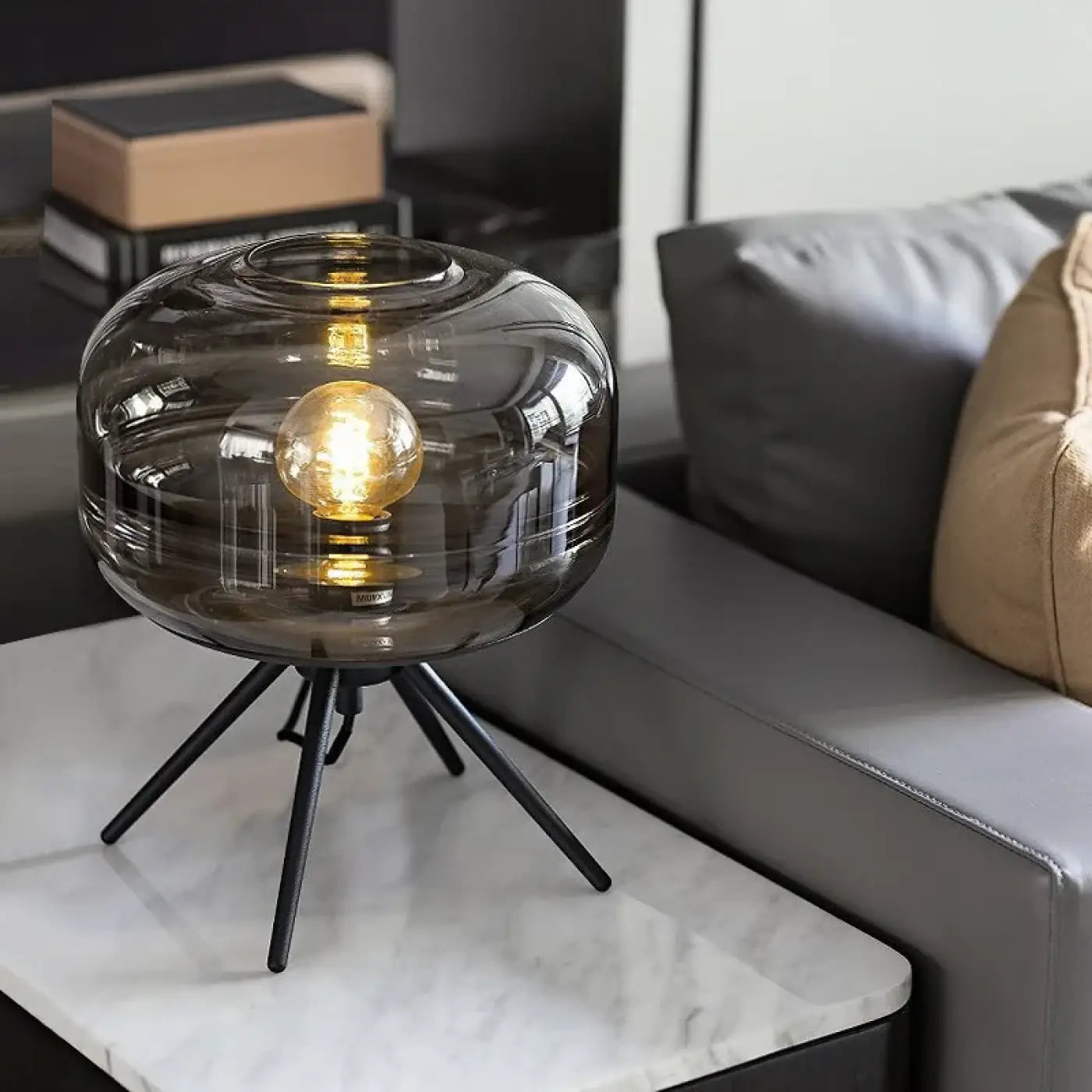 Lampe de Table Design en Verre - Grisa