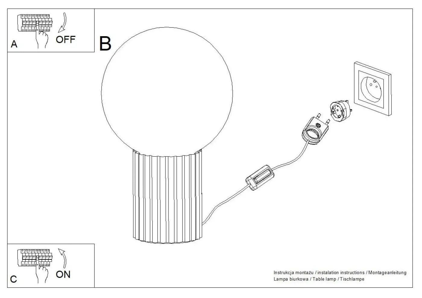 Lampe A Poser HALO - (Vert Olive)