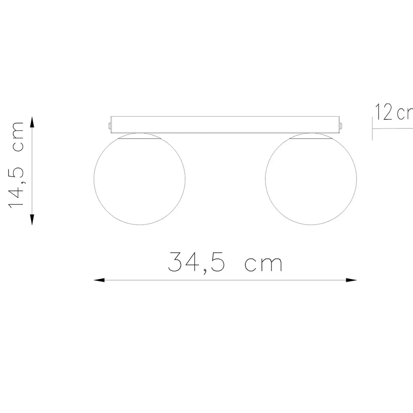 Luminaire Plafonnier Moderne - Yoli 2 (Blanc)