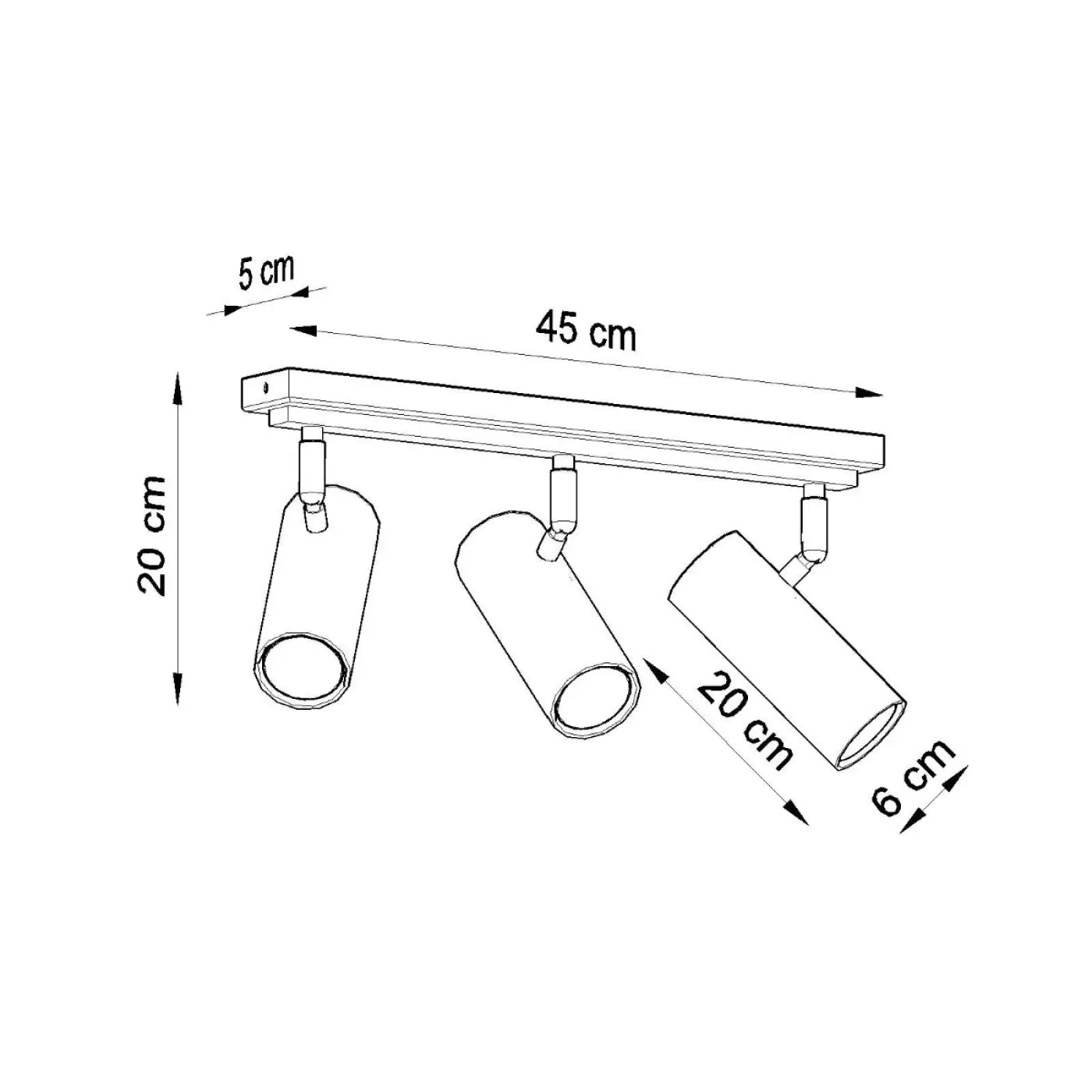 Luminaire Plafonnier Design - Direzione 3 (Blanc)