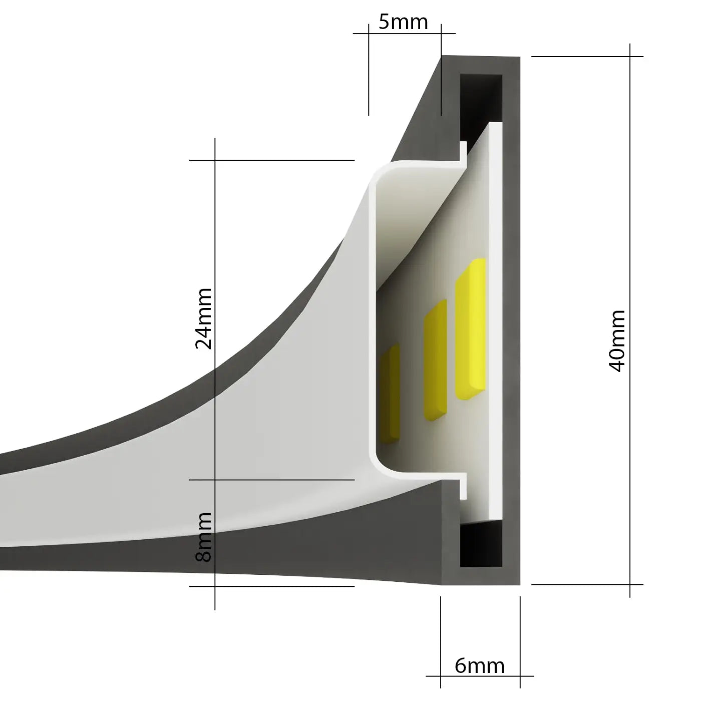 Luminaire Plafonnier Design - Rio 78 4000K (Doré)