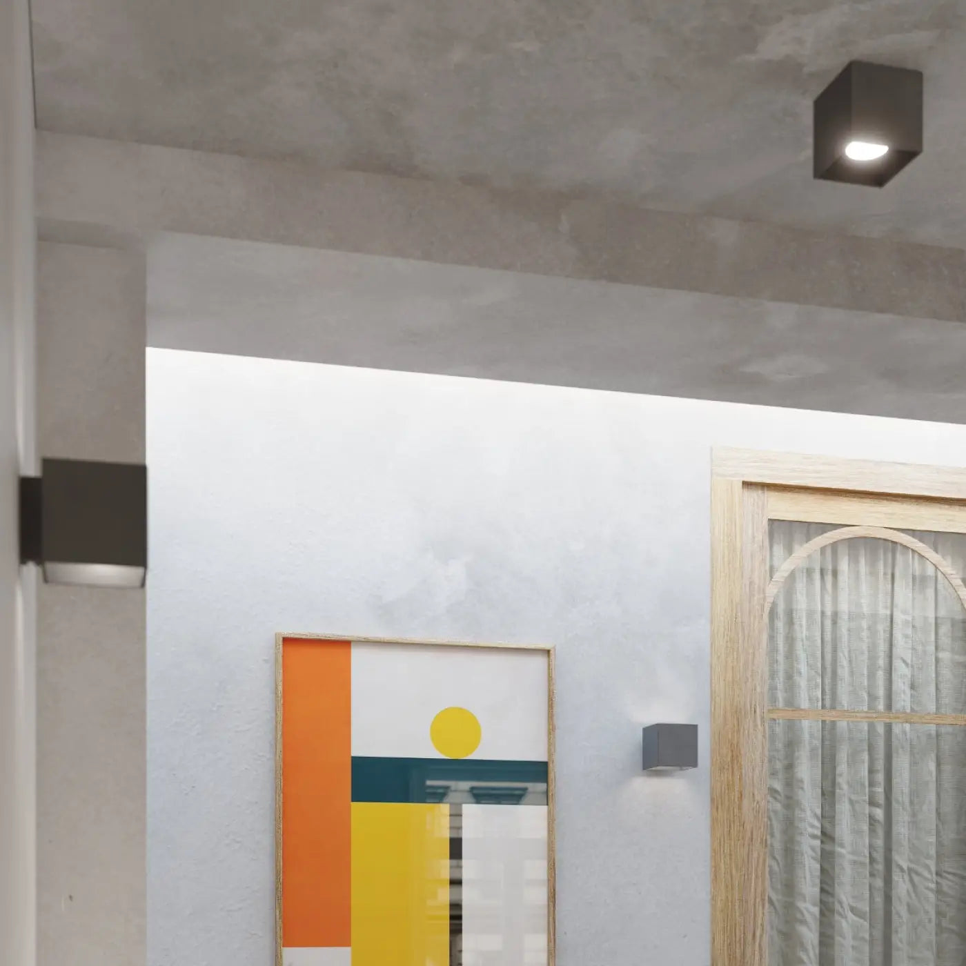 Luminaire Plafonnier Design - Quad 1 (Anthracite)