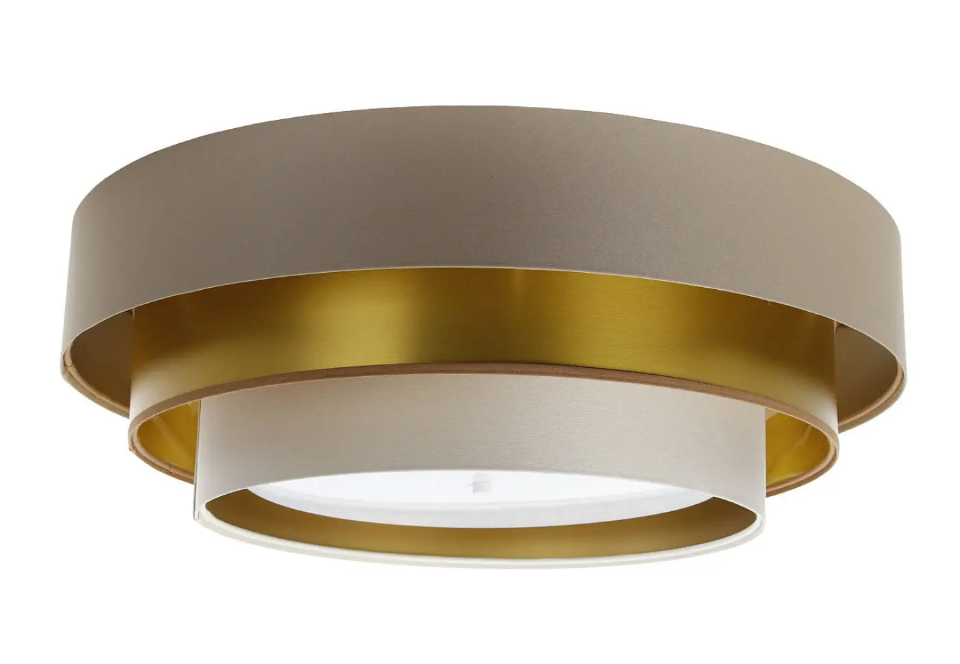 Luminaire Plafonnier Design - Triniti Elegant (Beige/Crème/Doré)