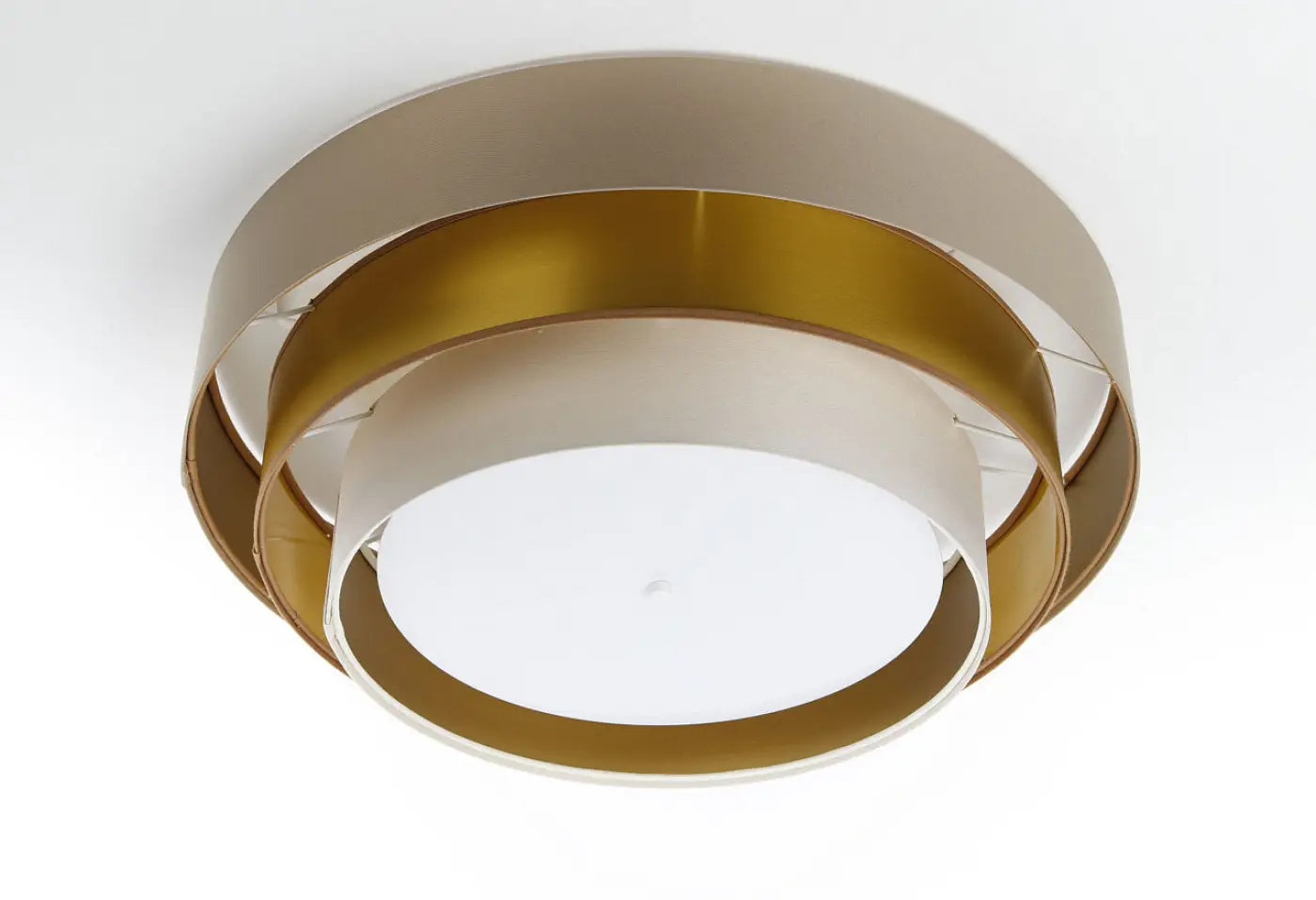 Luminaire Plafonnier Design - Triniti Elegant (Beige/Crème/Doré)