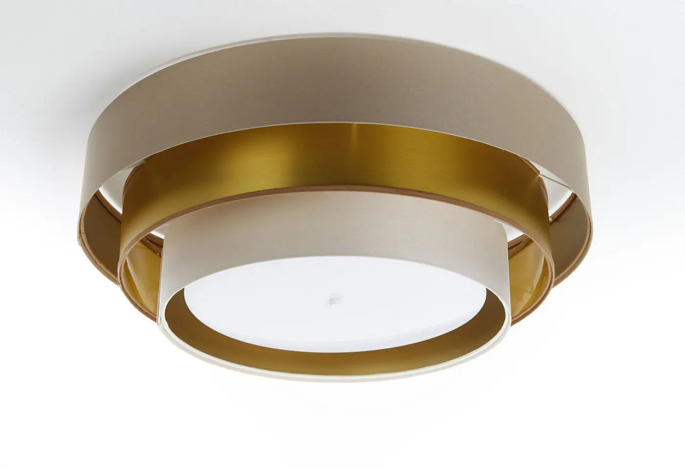 Luminaire Plafonnier Design - Triniti Elegant (Beige/Crème/Doré)