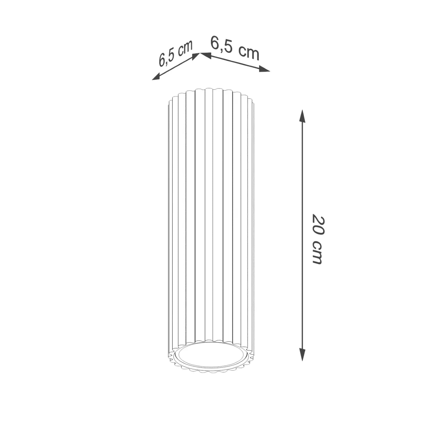 Luminaire Plafonnier - Karbon 20 (Beige)