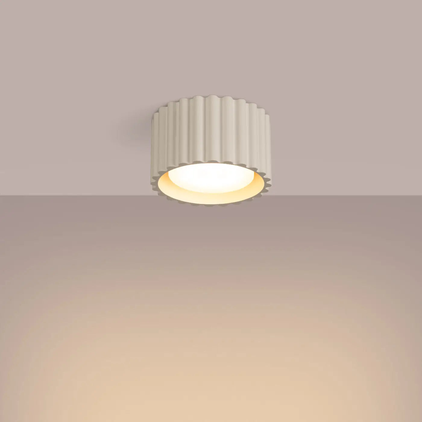 Luminaire Plafonnier Moderne - Aura 1 (Beige)