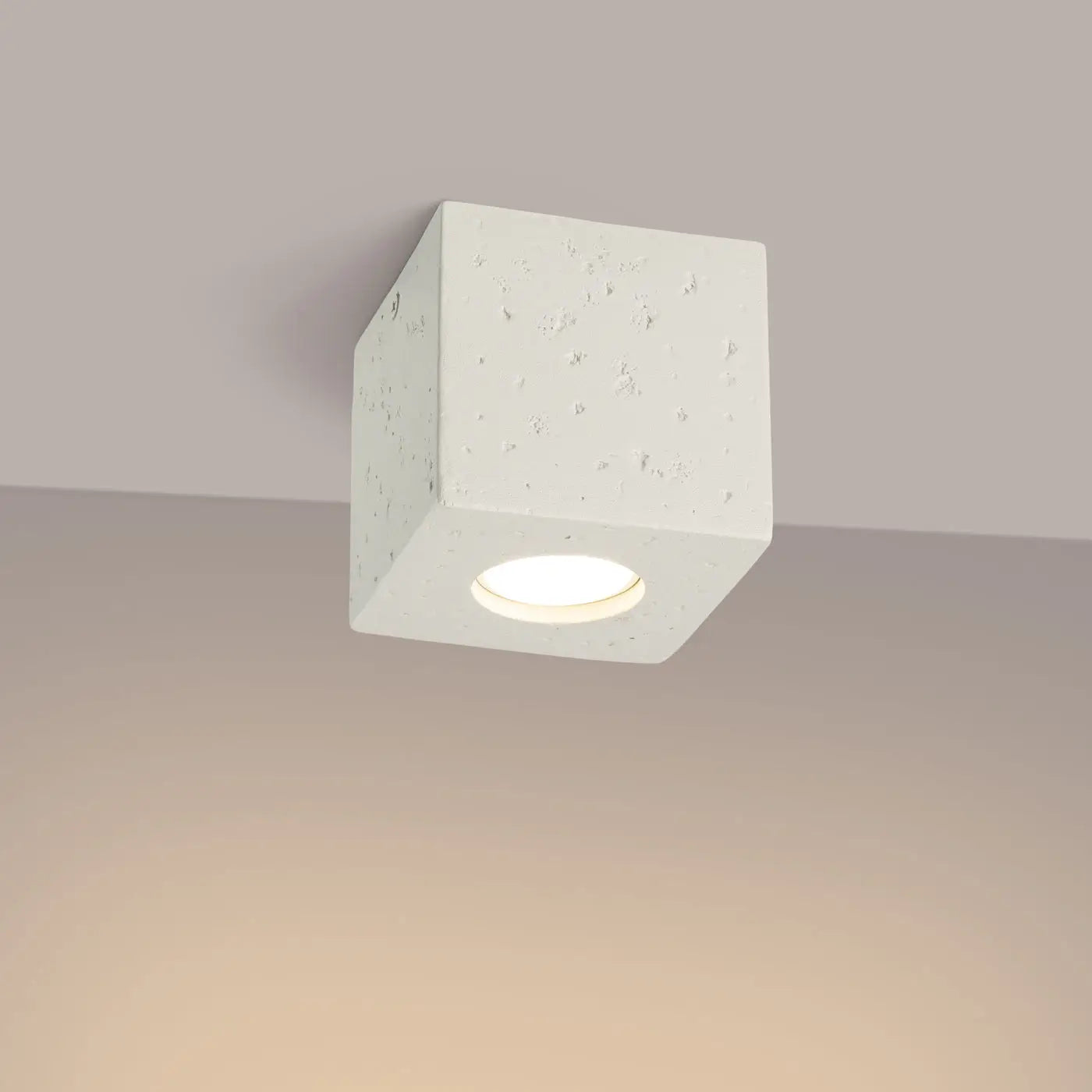 Luminaire Plafonnier Moderne - Quad Béton (Beige)
