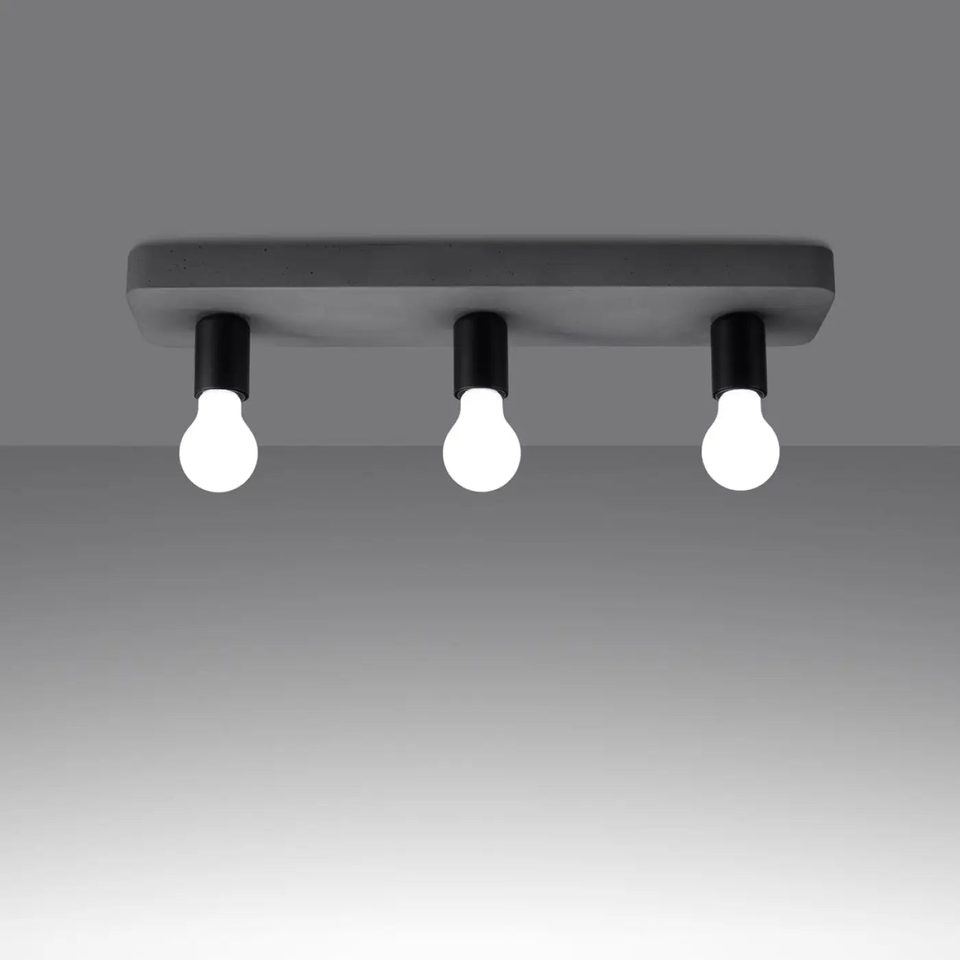Luminaire Plafonnier - Tavo 3 (Gris Béton)