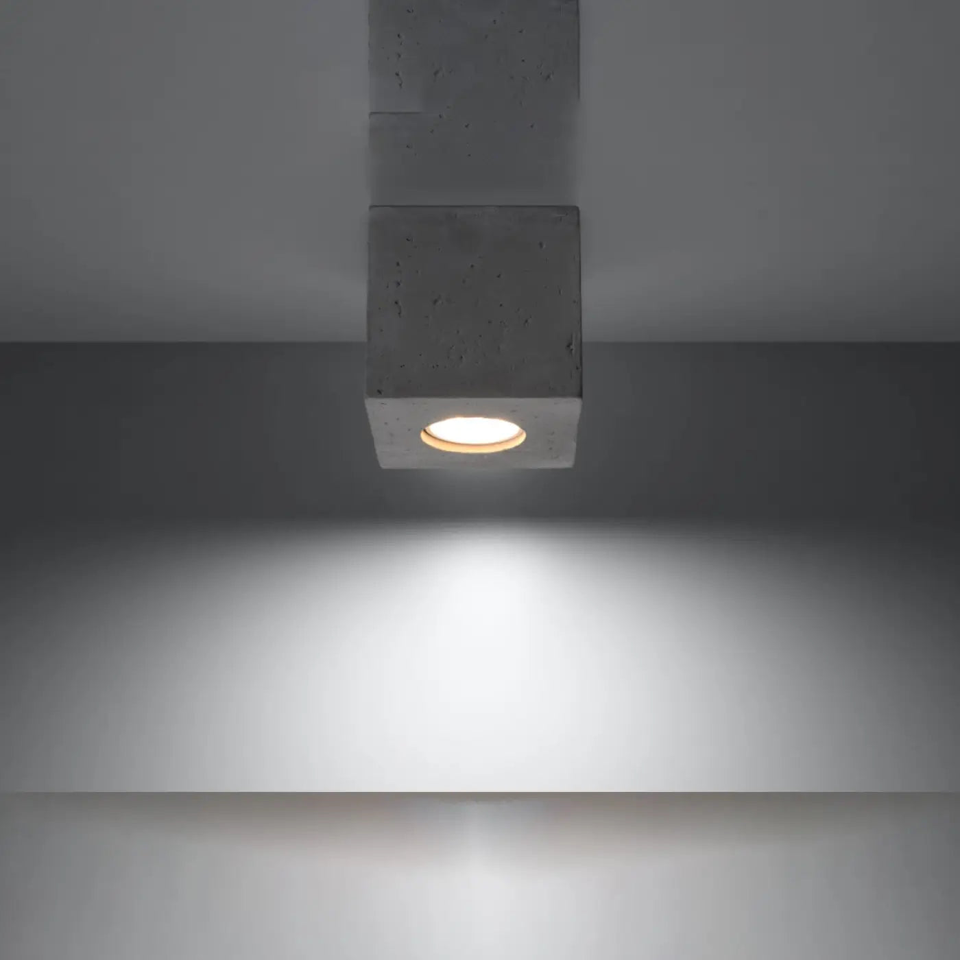 Luminaire Plafonnier Moderne - Quad Béton (Gris Béton)