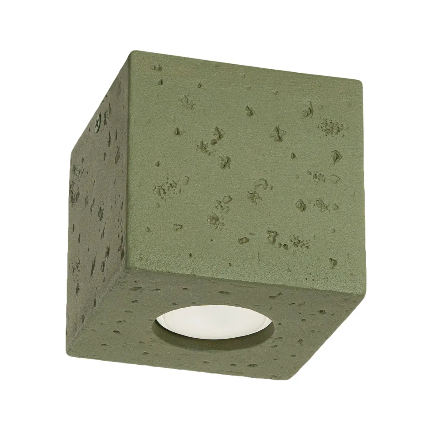 Luminaire Plafonnier Moderne - Quad Béton (Vert Olive)