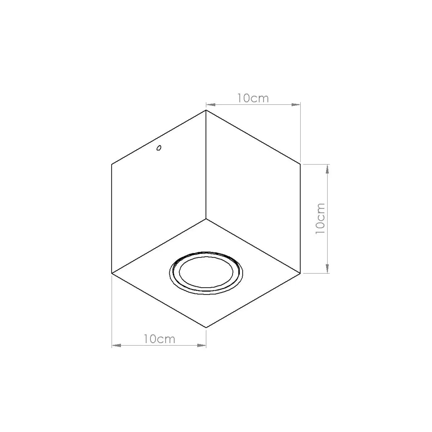 Luminaire Plafonnier Moderne - Quad Béton (Vert Olive)