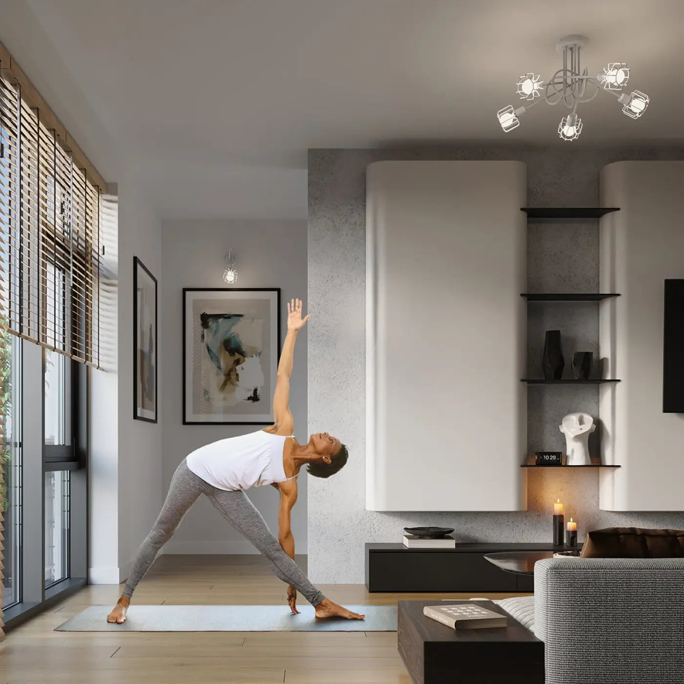 Luminaire Plafonnier Design - Beluci 2 (Blanc)
