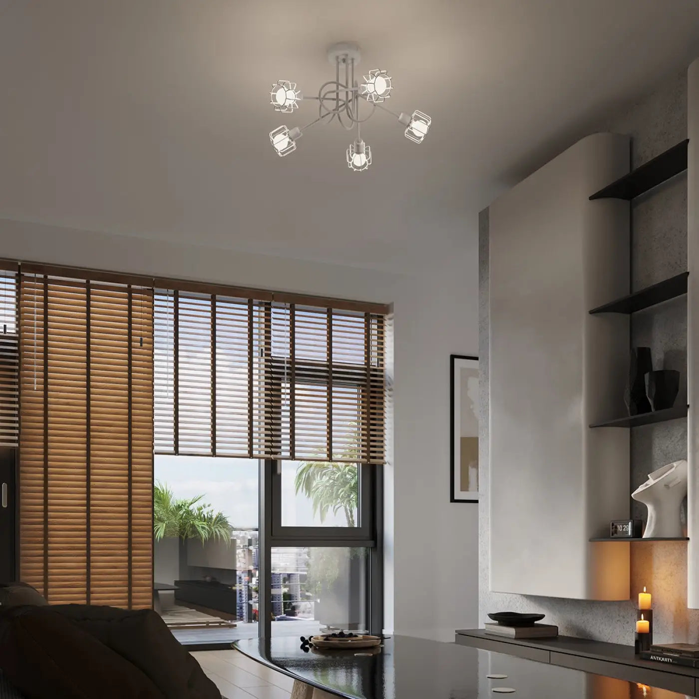 Luminaire Plafonnier Design - Beluci 2 (Blanc)