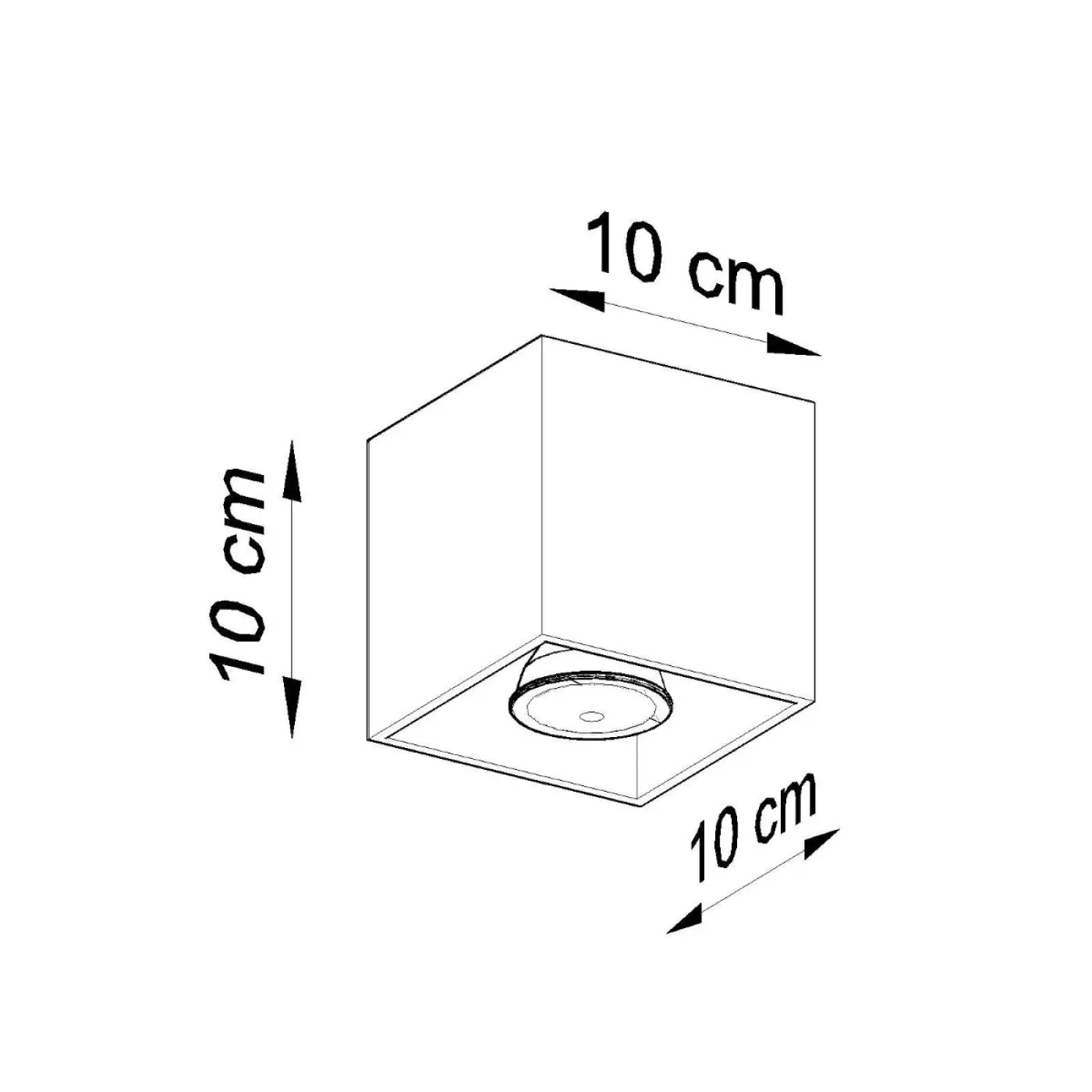 Luminaire Plafonnier Design - Quad 1 (Blanc)