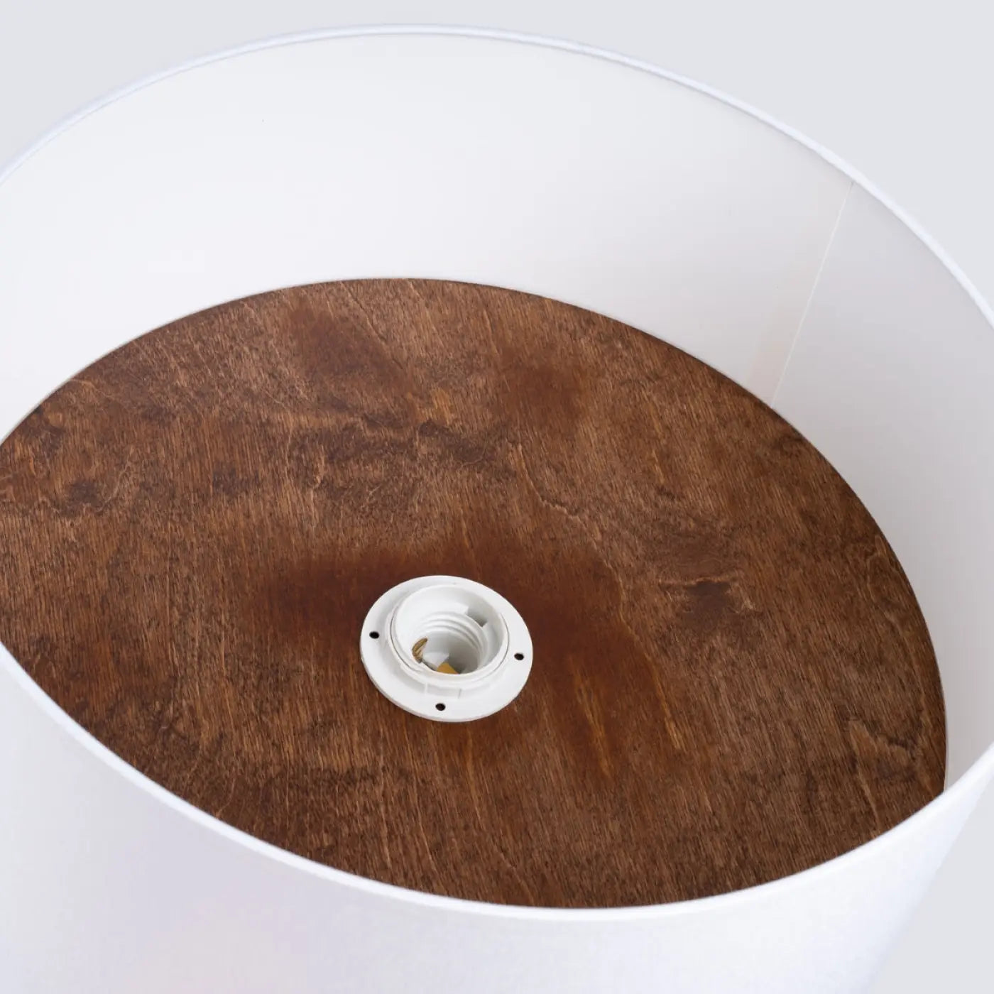 Luminaire Plafonnier Scandinave - Telesto (Blanc / Marron Foncé)