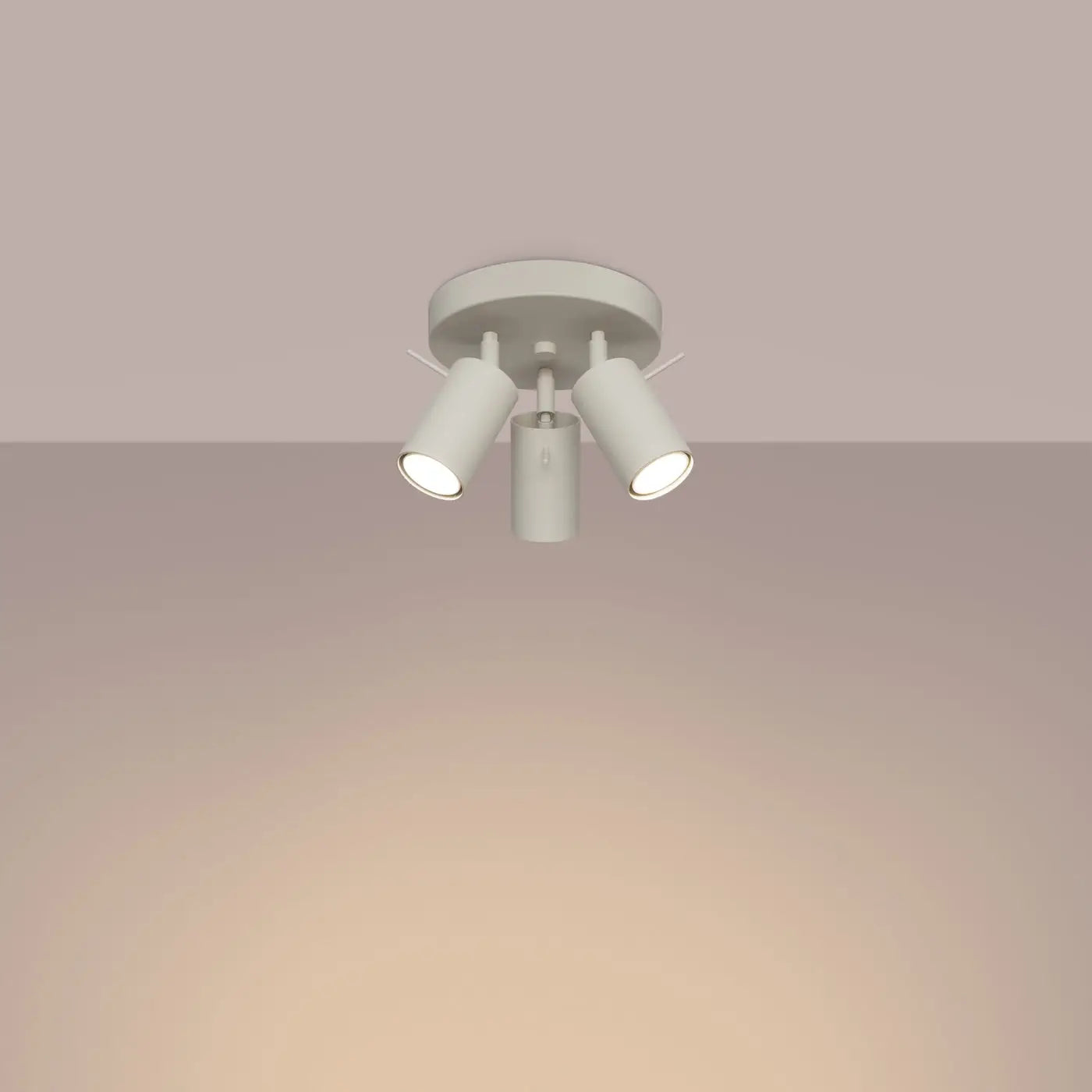 Luminaire Plafonnier Minimaliste - Ring 3P (Beige)