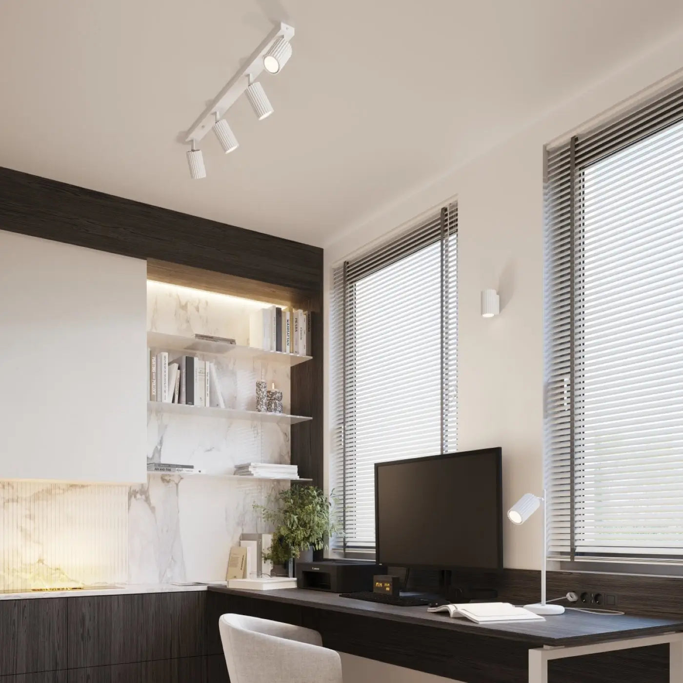 Luminaire Plafonnier - Karbon 4L (Blanc)