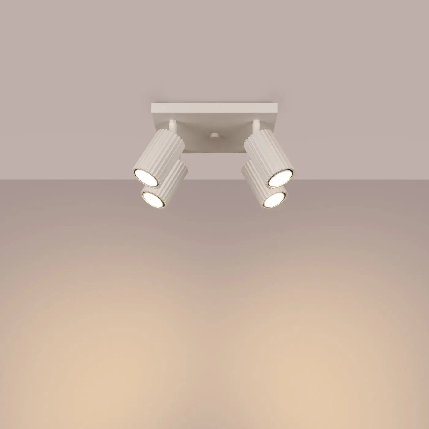 Luminaire Plafonnier Design - Karbon 4 (Beige)