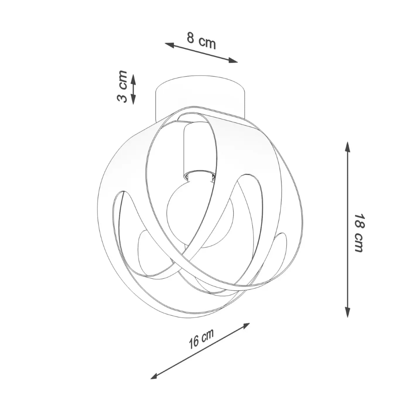 Luminaire Plafonnier Industriel - Tulos (Blanc)