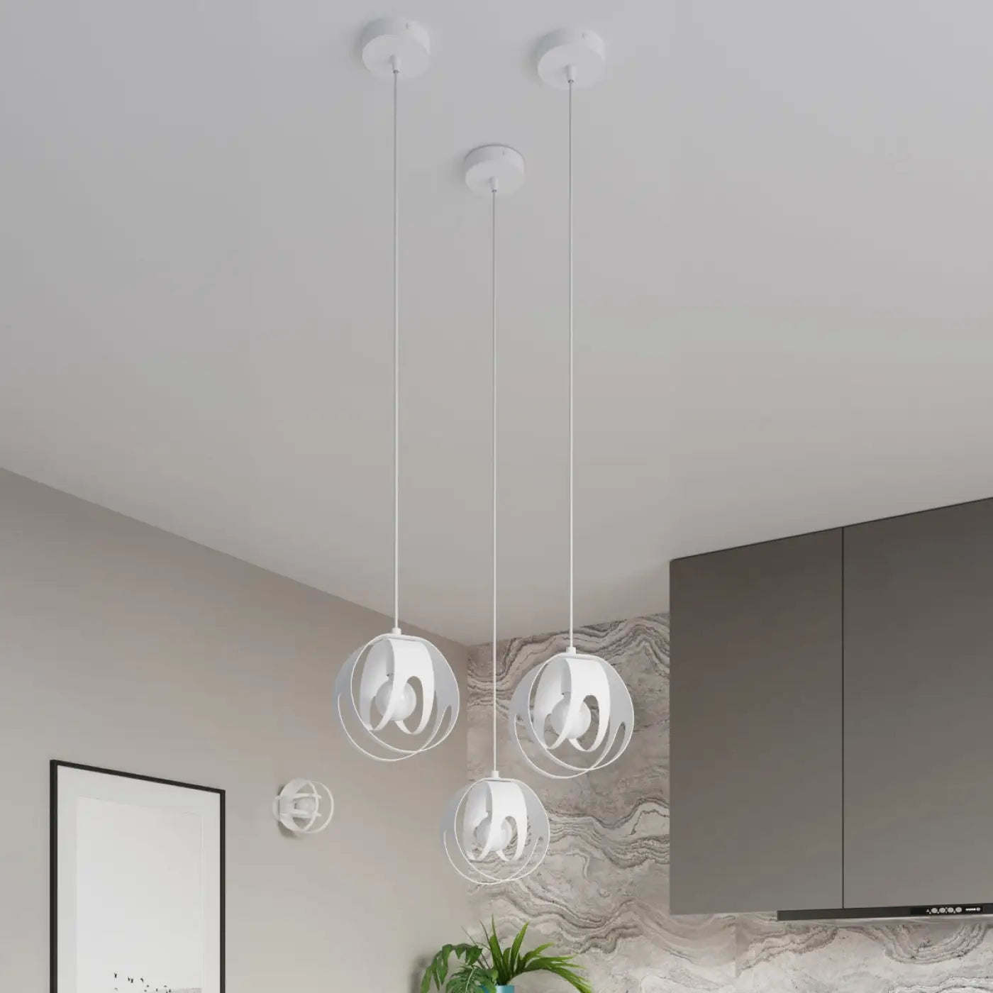 Luminaire Plafonnier Industriel - Tulos (Blanc)