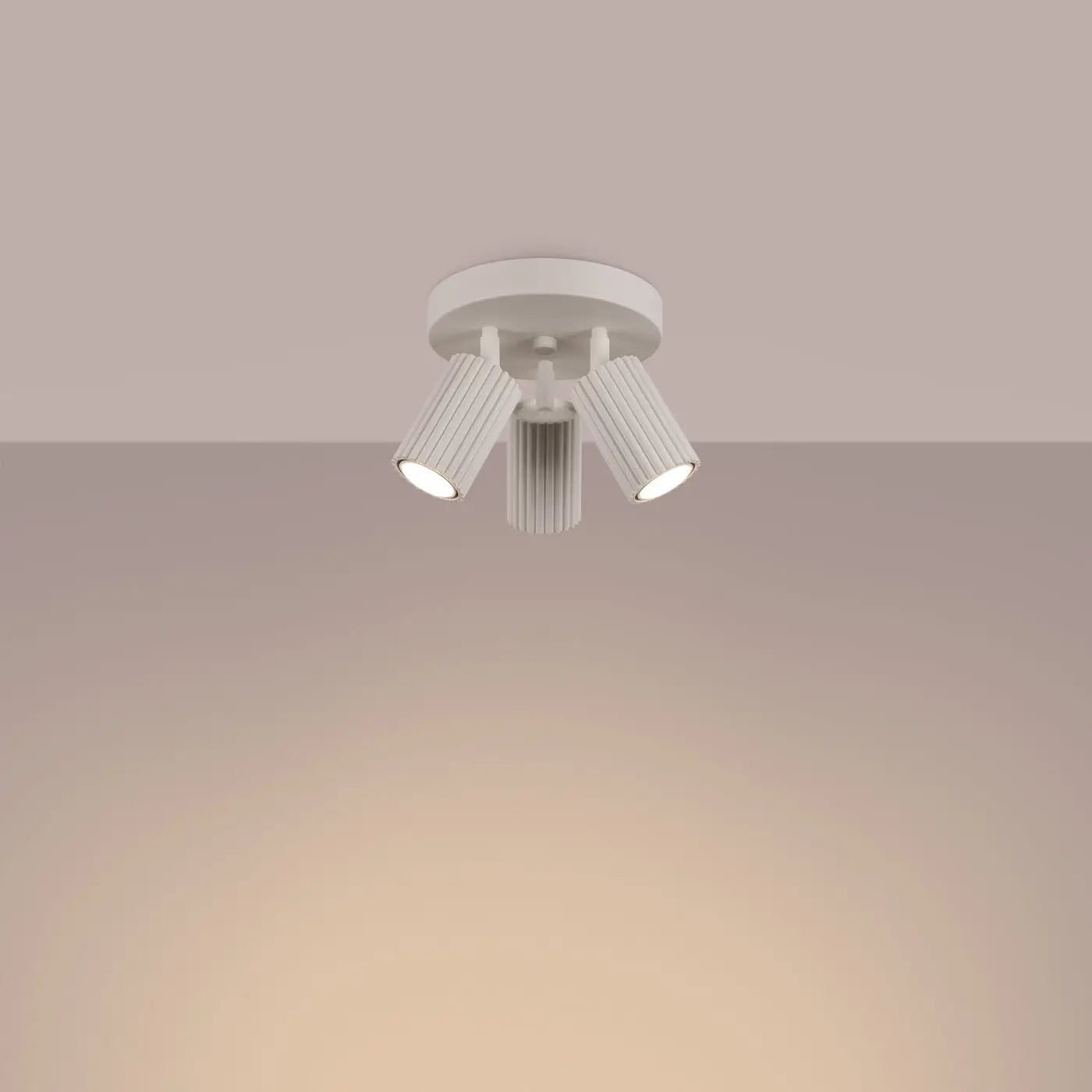Luminaire Plafonnier Minimaliste - Karbon 3P (Beige)
