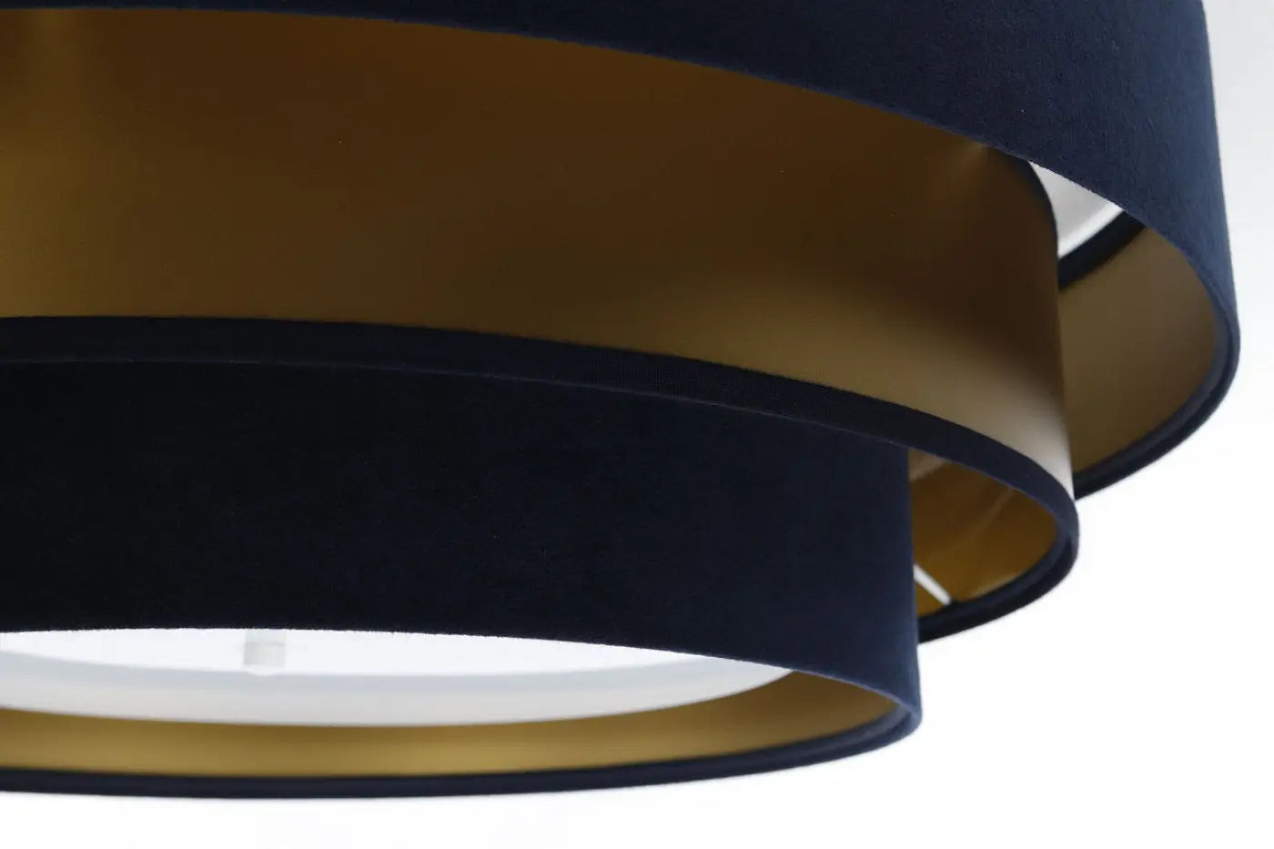 Luminaire Plafonnier Design - Triniti Elegant (Bleu Marine/Doré)
