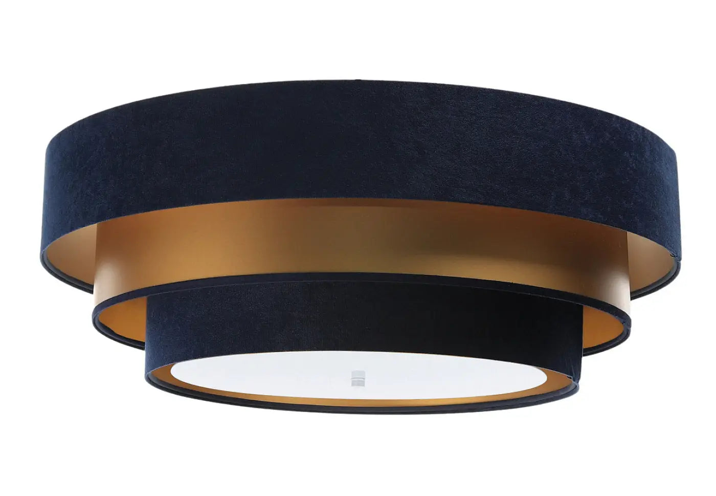 Luminaire Plafonnier Design - Triniti Elegant (Bleu Marine/Doré)