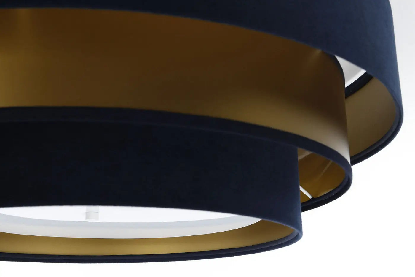 Luminaire Plafonnier Design - Triniti Elegant (Bleu Marine/Doré)