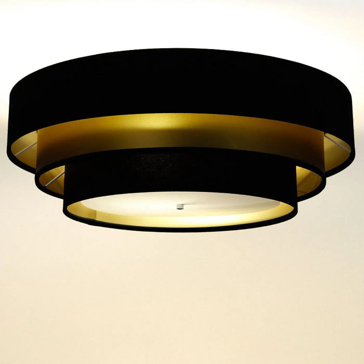 Luminaire Plafonnier Design - Triniti Elegant (Bleu Marine/Doré)