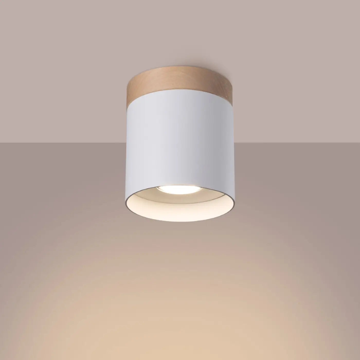 Luminaire Plafonnier Design en Bois - Rif (Blanc)