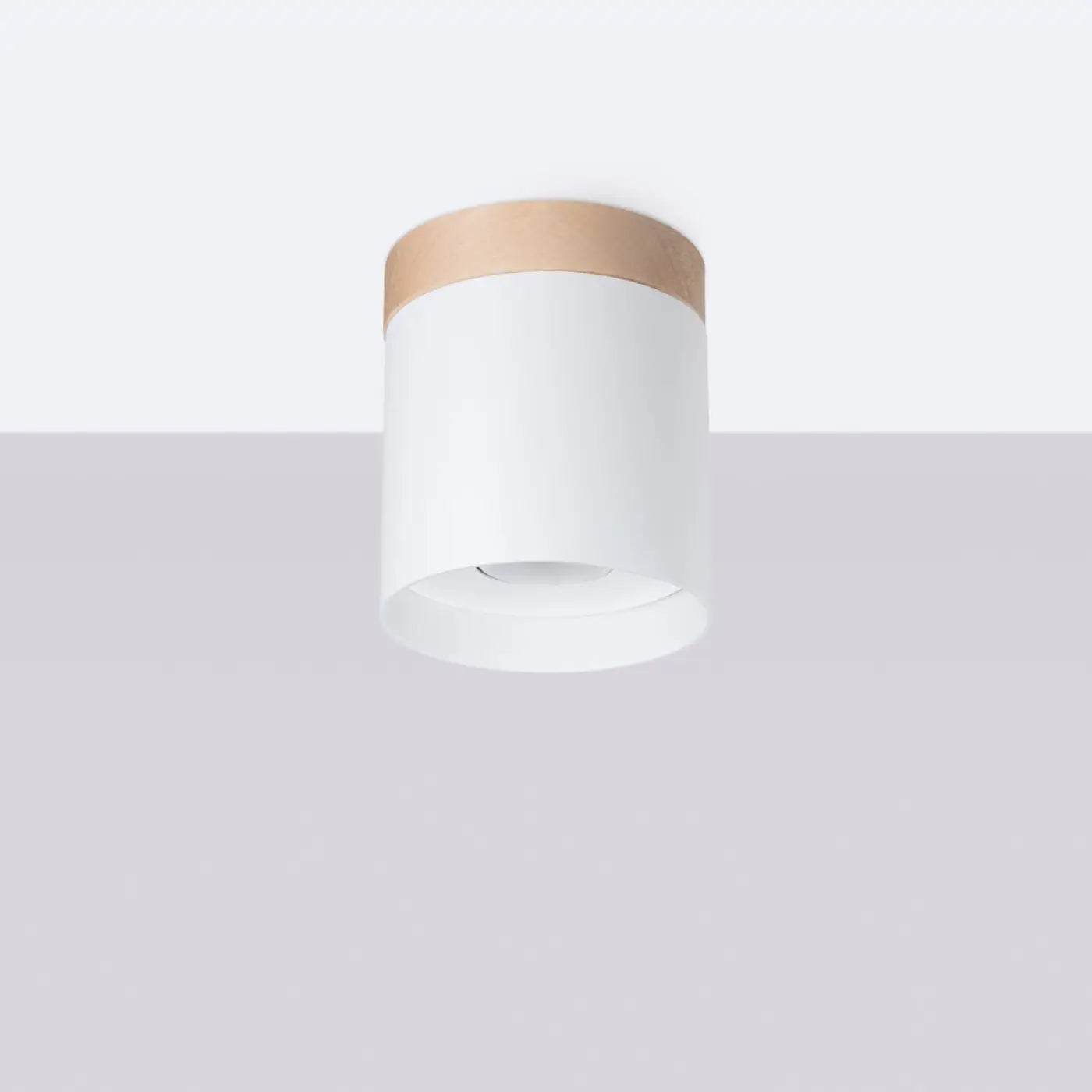 Luminaire Plafonnier Design en Bois - Rif (Blanc)
