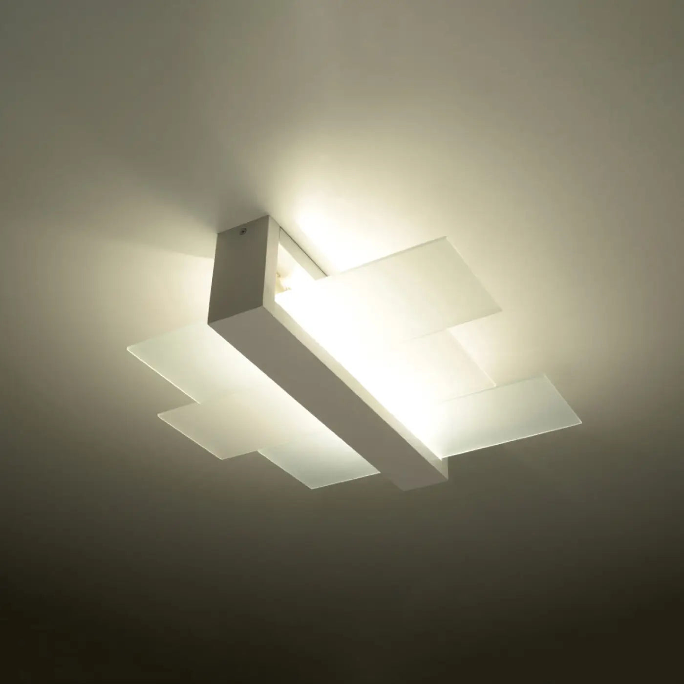 Luminaire Plafonnier Design en Bois - Feniks 2 (Blanc)