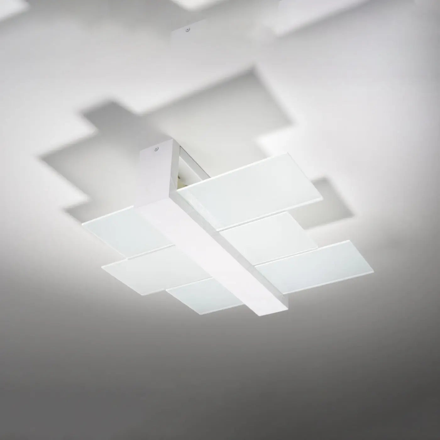Luminaire Plafonnier Design en Bois - Feniks 2 (Blanc)