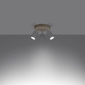 Luminaire Plafonnier Design en Bois - Verdo 3P (Blanc)