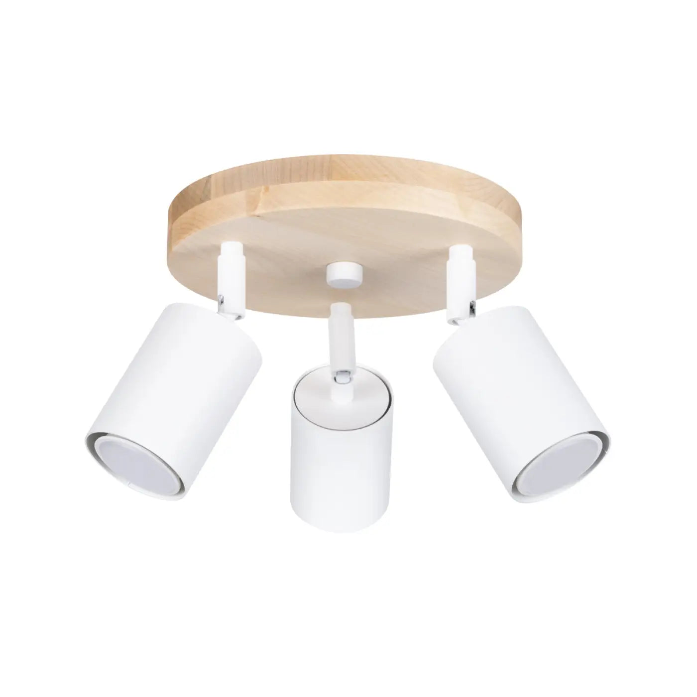 Luminaire Plafonnier Design en Bois - Verdo 3P (Blanc)