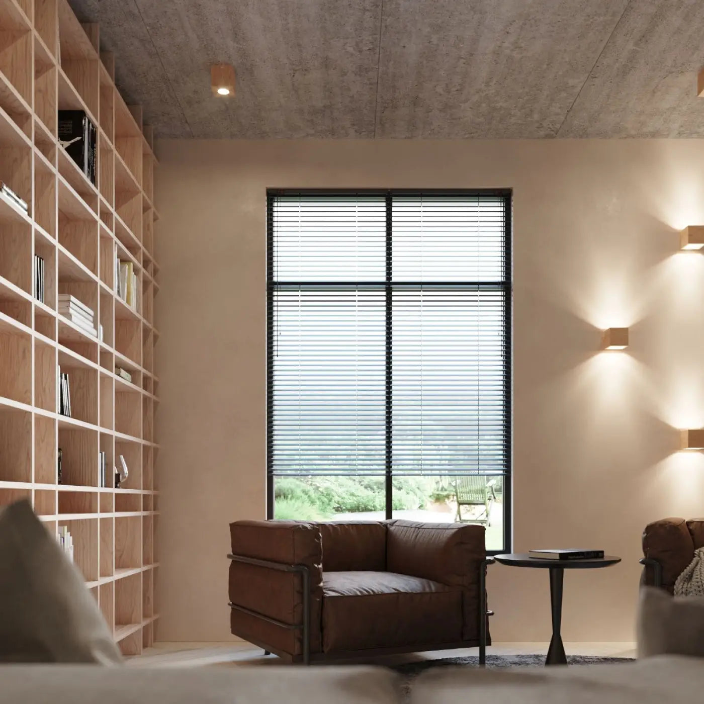Luminaire Plafonnier Design en Bois - Quad 1 (Bois Naturel)