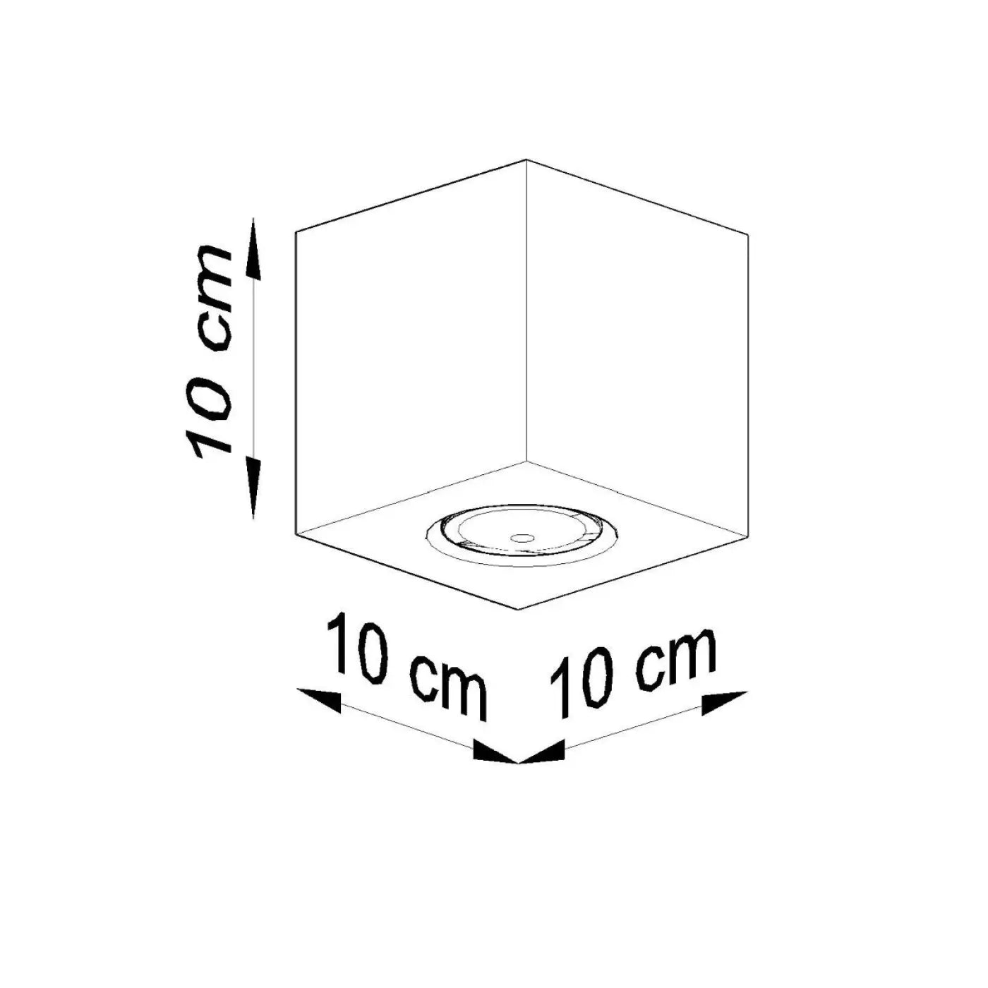 Luminaire Plafonnier Design en Bois - Quad 1 (Bois Naturel)