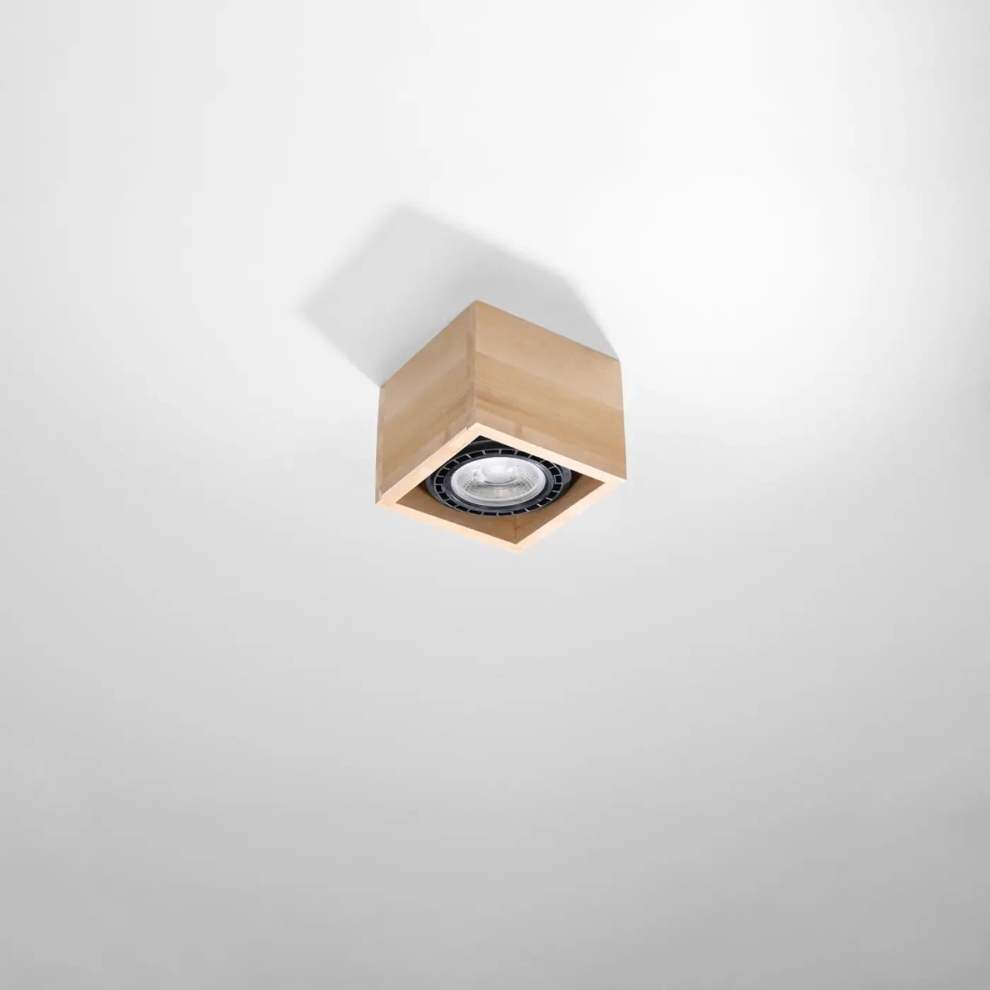Luminaire Plafonnier Design en Bois - Quatro 1 (Bois Naturel)