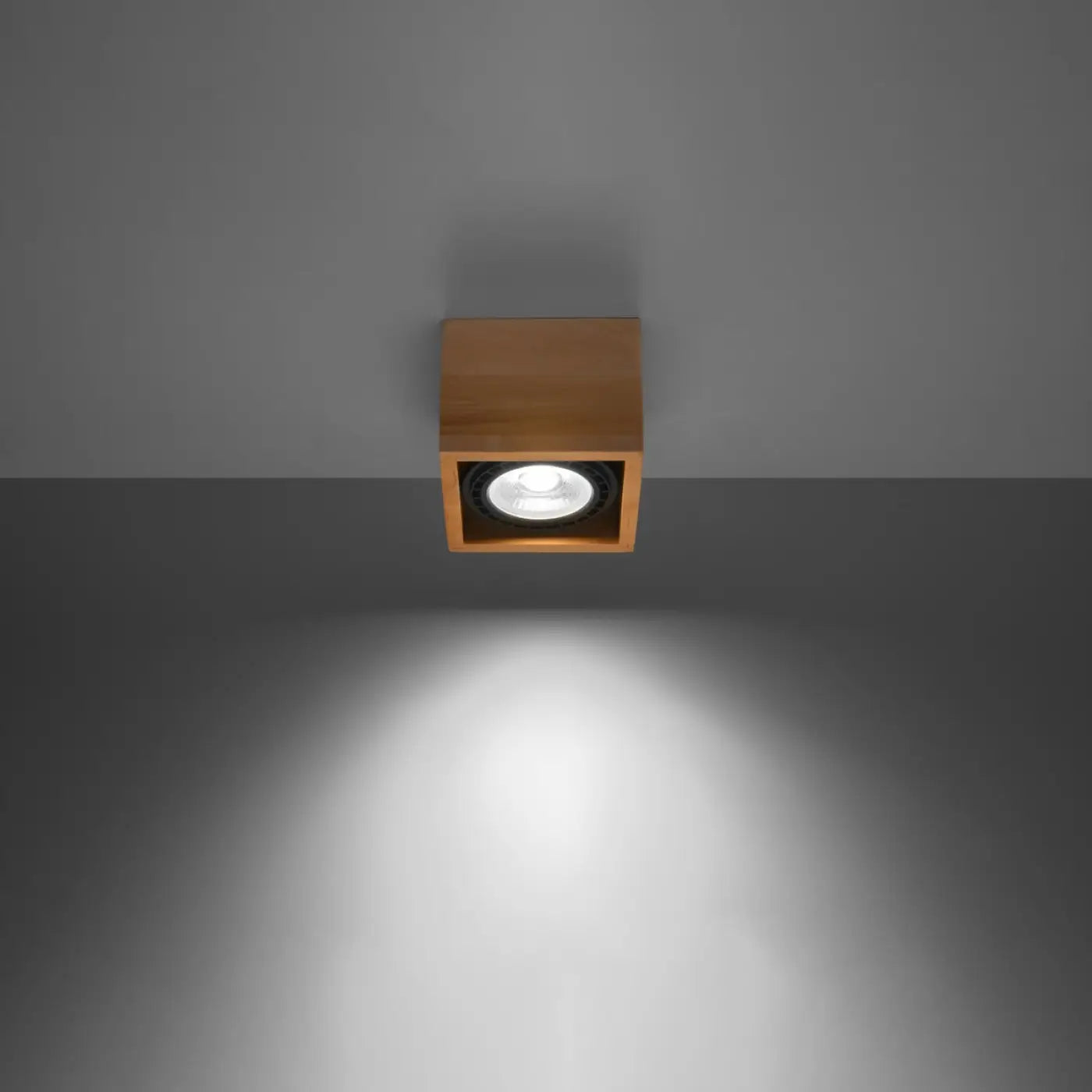 Luminaire Plafonnier Design en Bois - Quatro 1 (Bois Naturel)