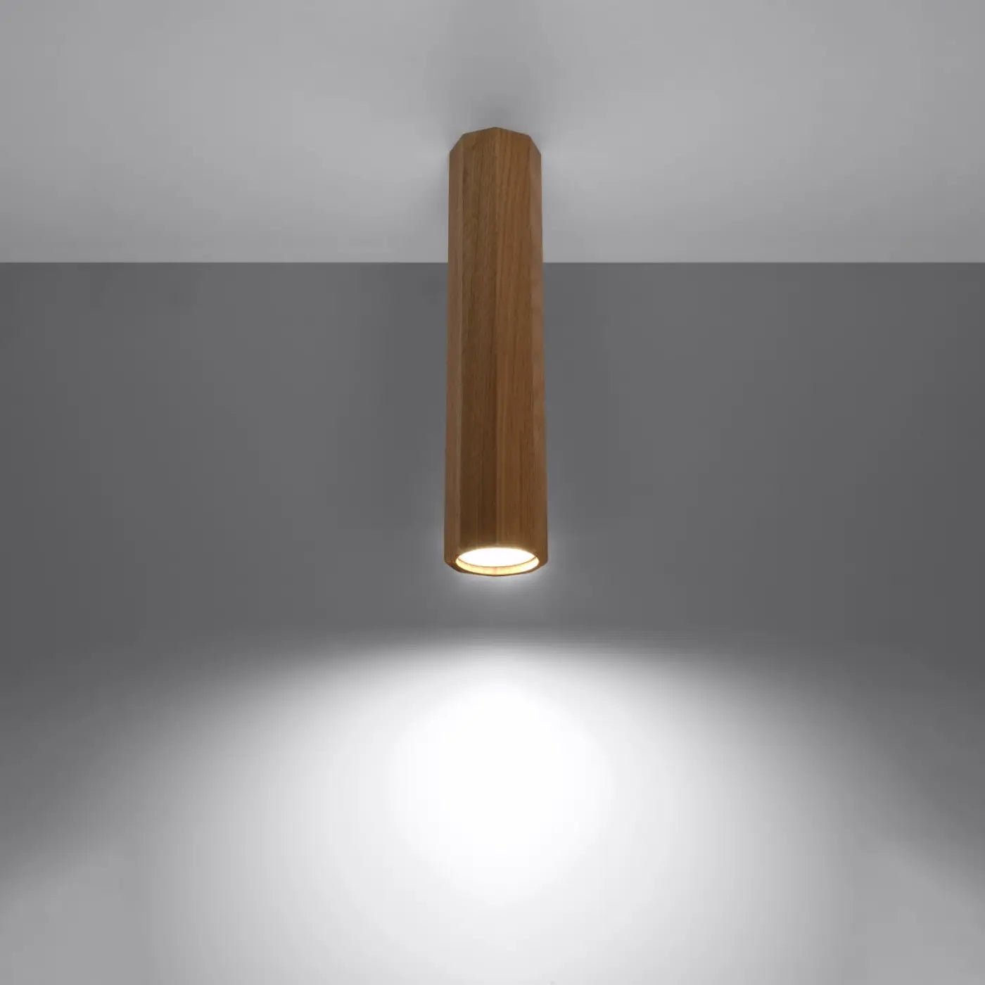 Luminaire Plafonnier Design en Bois - Zeke 30 (Chêne)