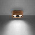 Luminaire Plafonnier Design en Bois - Basic 2 (Bois Naturel)