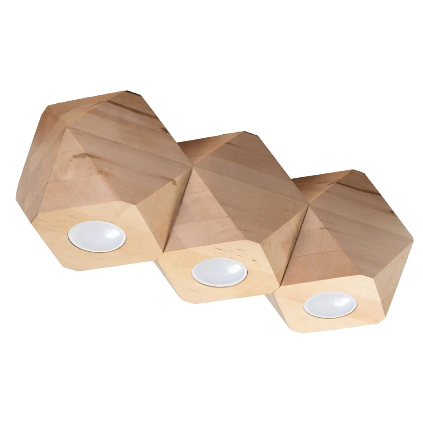 Luminaire Plafonnier en Bois - Woody 3 (Bois Naturel)