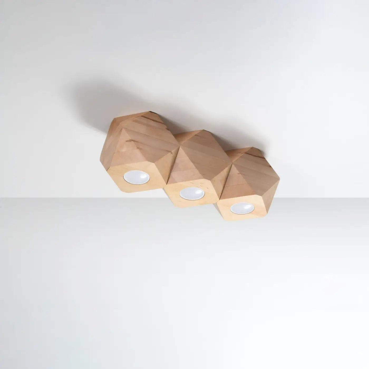 Luminaire Plafonnier en Bois - Woody 3 (Bois Naturel)