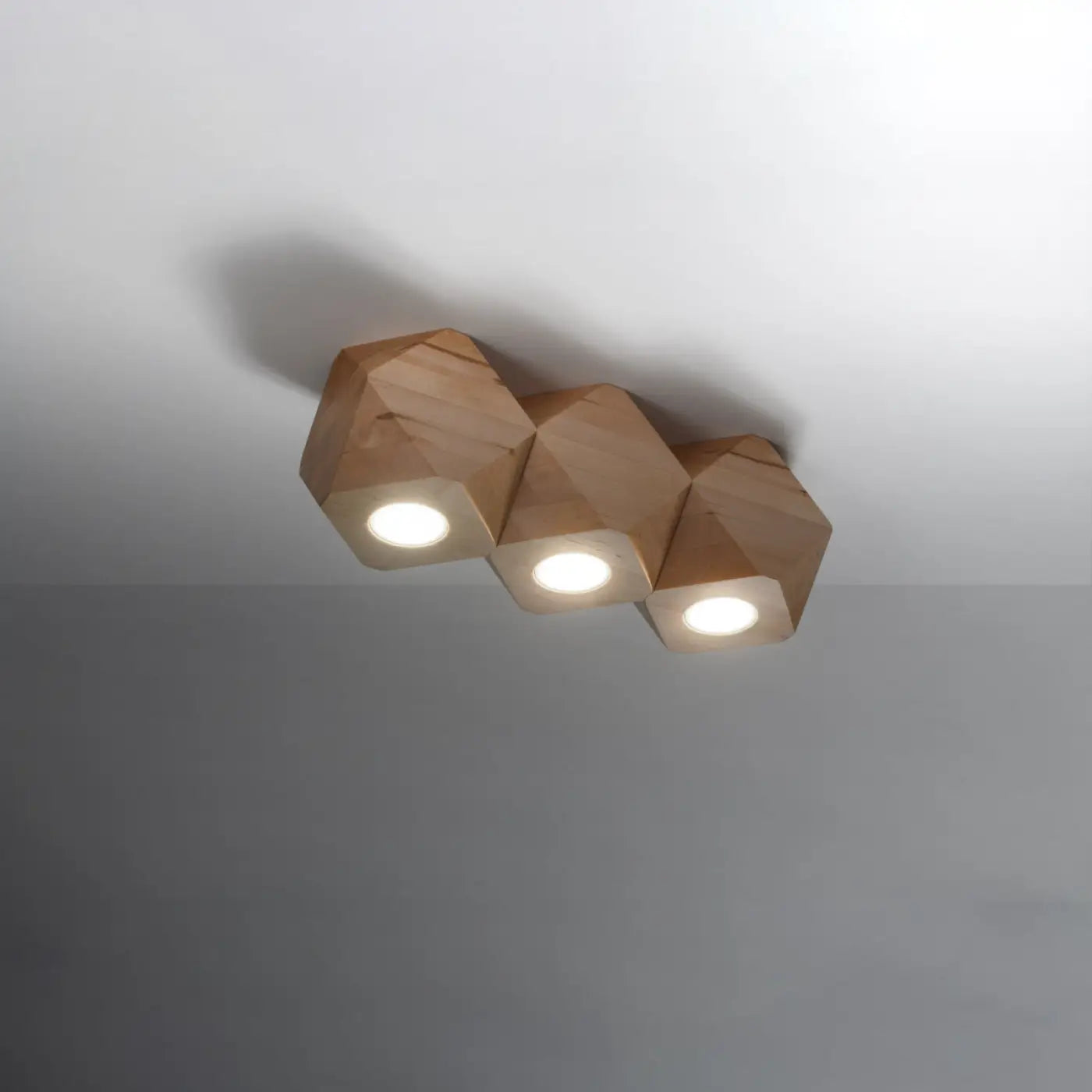 Luminaire Plafonnier en Bois - Woody 3 (Bois Naturel)
