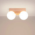 Luminaire Plafonnier en Bois - Bulbo 2 (Bois Naturel)